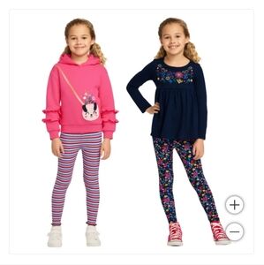 New! KHQ Kids' Girls Toddler 4-piece Playwear Set Shirts Pants Pink Size 6 NWT!!